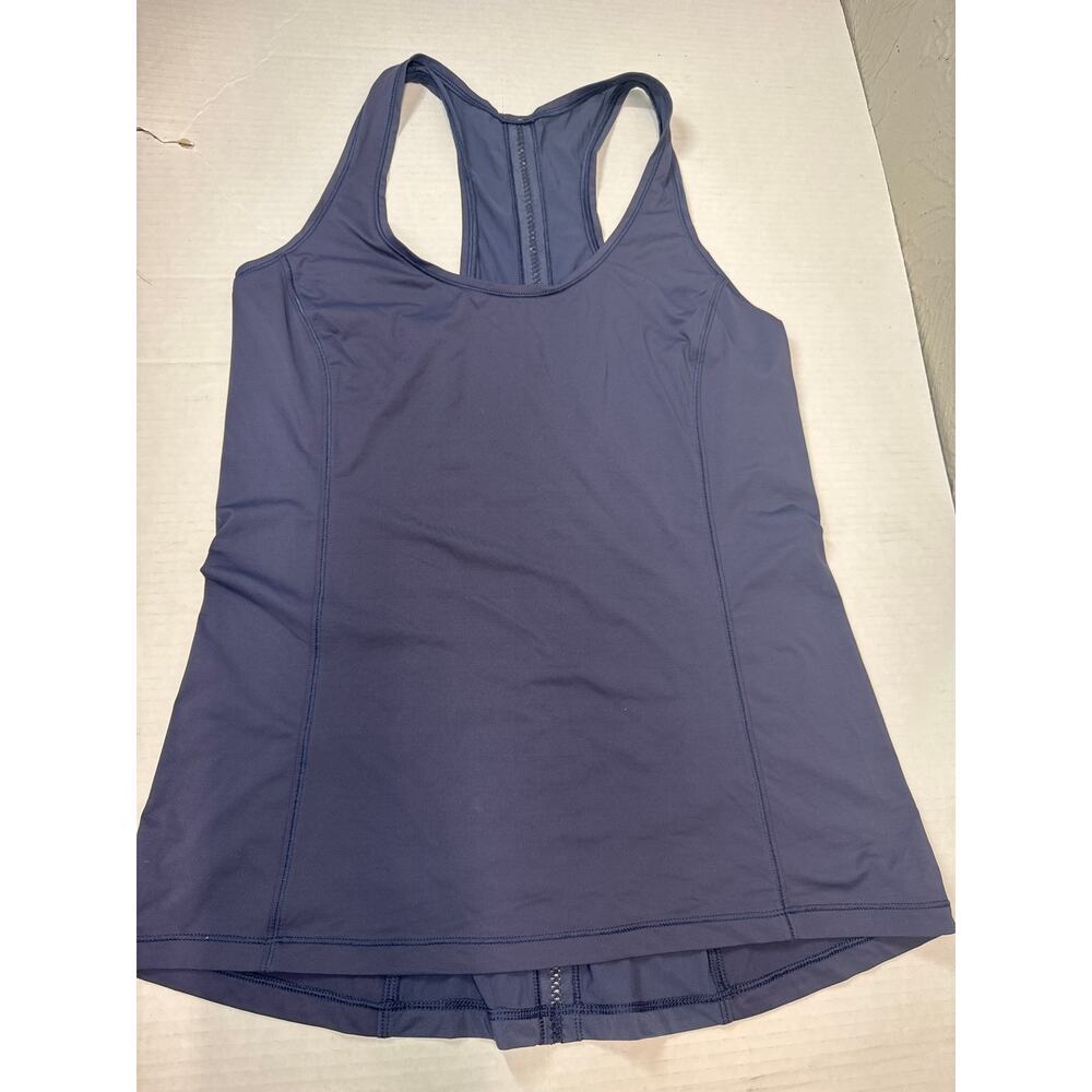 Lululemon Athletica Sculpt It Singlet Racerback Blue Purple Gray Size 2 Approx